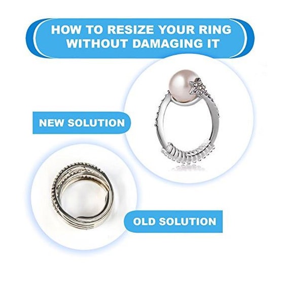Ajustador de tamaño de anillo invisible para anillos sueltos, ajustador de  anillo, se adapta a cualquier anillo de anillo protector espaciador