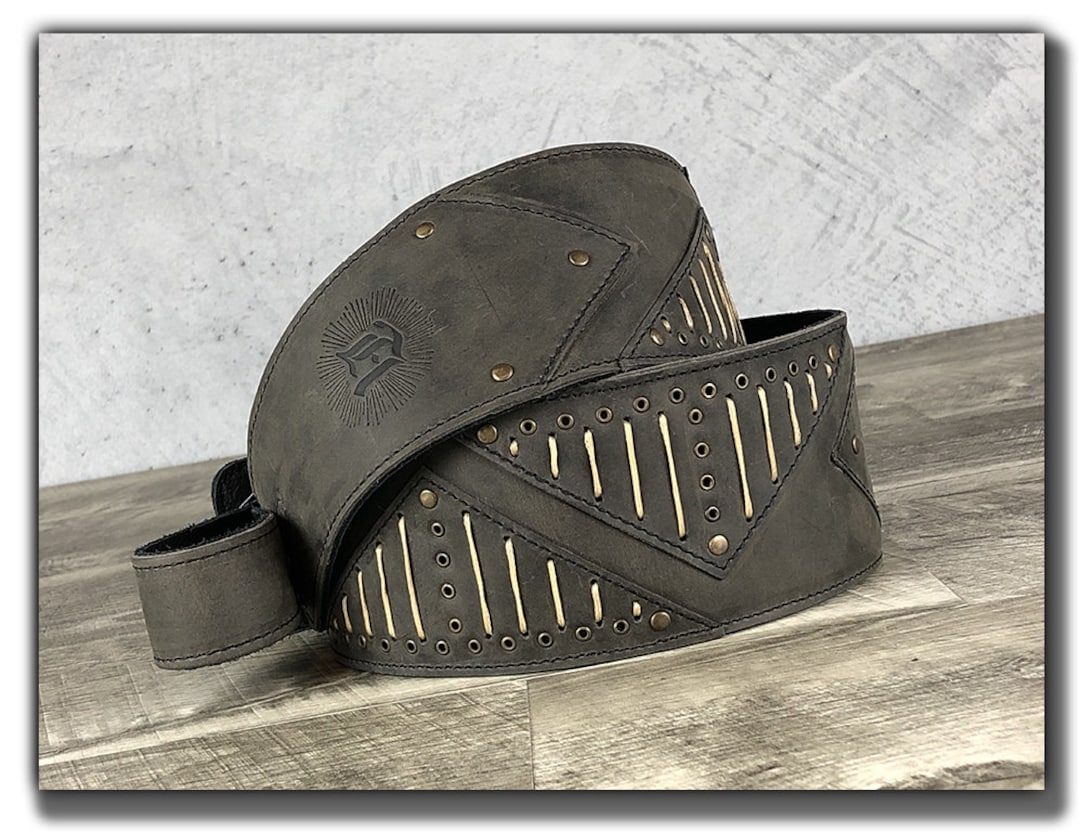Leather Guitar Strap, Bass Guitar Strap, Padded Guitar Strap, Rock ...