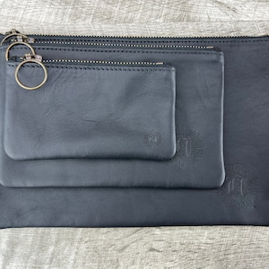 Bolsa de couro, bolsa de couro com zíper, carteira de cartão, bolsa de lápis, bolsa de cosméticos, bolsa de maquiagem, bolsa de crochê, bolsa de couro, bolsa de viagem com zíper