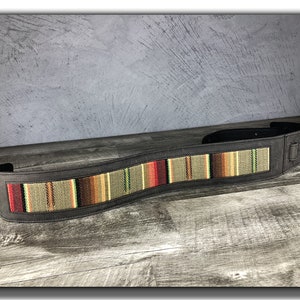 Leather Guitar Strap, Saddle Blanket Guitar Strap, Acoustic Guitar Strap, Electric Guitar Strap, &quot;El Camino&quot;, Gift for Guitarist
