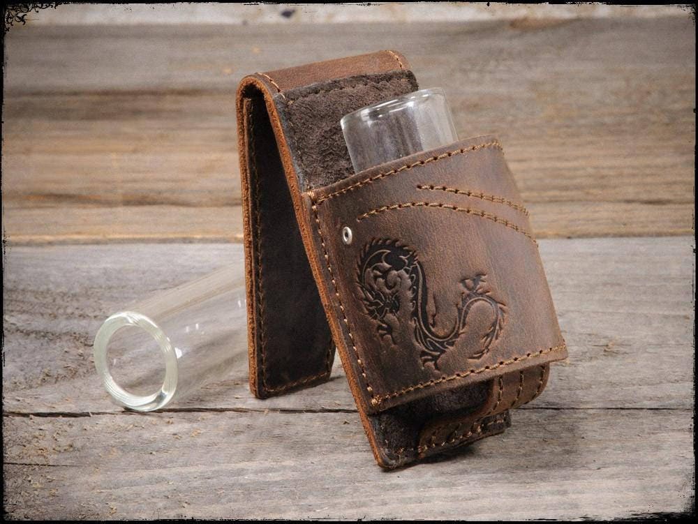 Leather Guitar Slide Holder, Leather Slide Holder, Guitar Slide Holder, Gift for Guitarist