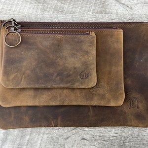 Bolsa de couro, bolsa de couro com zíper, carteira de cartão, bolsa de lápis, bolsa de cosméticos, bolsa de maquiagem, bolsa de crochê, bolsa de couro, bolsa de viagem com zíper