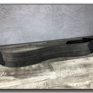 Distressed Grey Leather Guitar Strap, Leather Bass Strap, Leather Acoustic Guitar Strap, Gift for Guitarist, Guitarist Gift, Straight Up