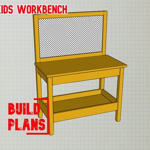 DIY Kids Workbench Detailed Plans