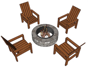 Moderne Highback Outdoor Stuhl Pläne: DIY Wochenend Projekt (PDF)