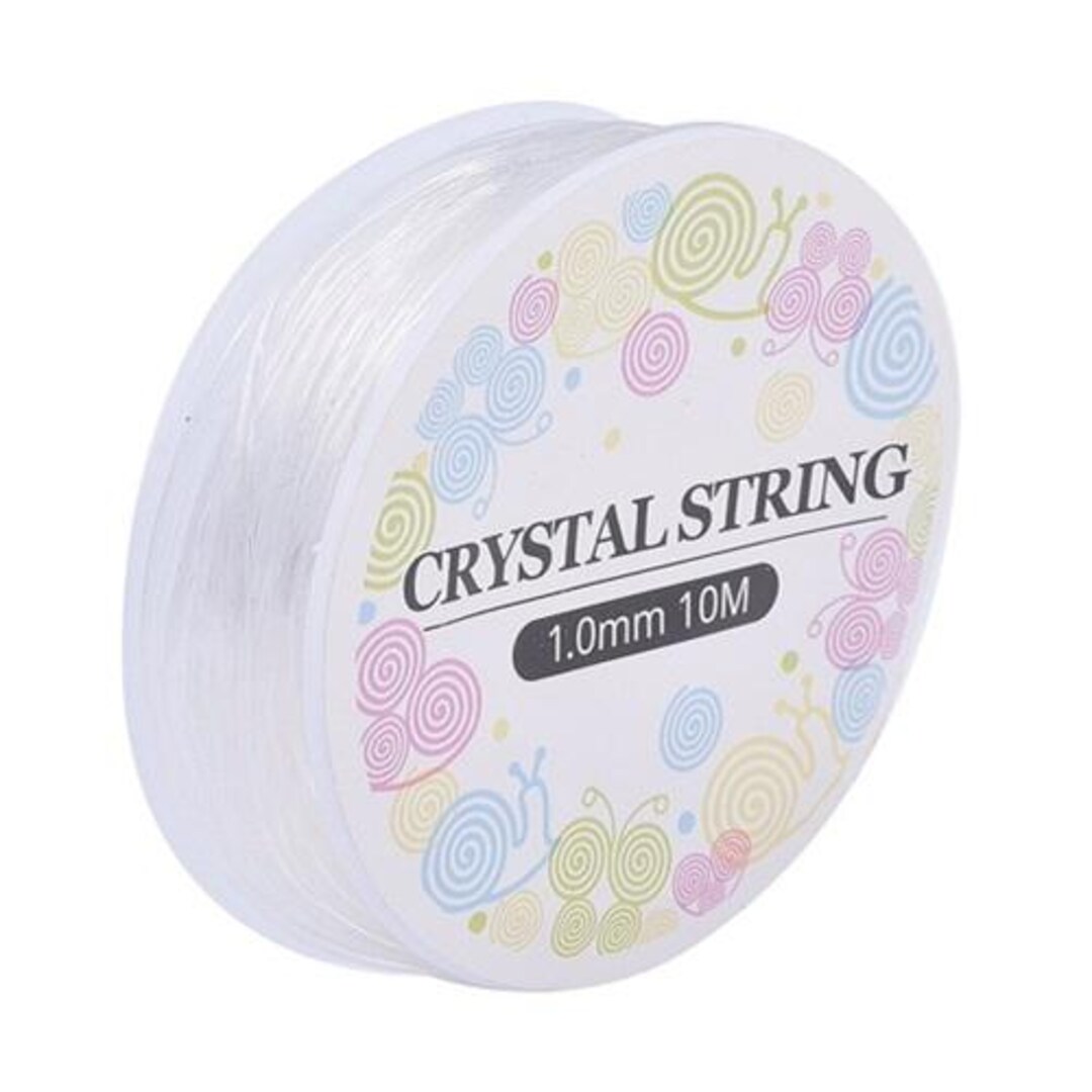 1mm Clear Elastic Crystal Stretch Cord 10m Beading Jewellery Making ...