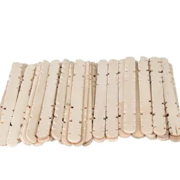 Construction Sticks - Multi Colours or Natural - 50 Pieces - 114mm x 9mm