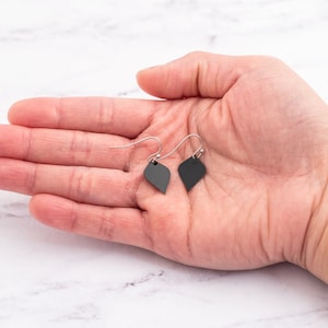 Black Small Dangle Earrings, Dangle Earrings Women, Boho Dangle Earrings, Tiny Dangle Earrings, Mothers Day Gift, Dainty Earrings