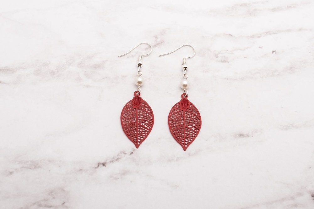 Valentines Day Earrings Gift Crystal Teardrop Dangle Hook Earrings