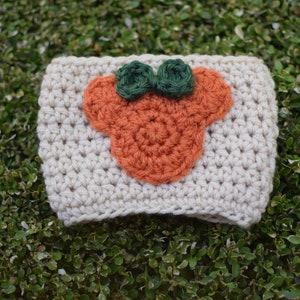 Crochet Minnie Mouse Inspired Pumpkin Spice Latte Inspired Fall/Halloween Crochet Cup Cozy