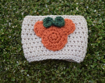 Crochet Minnie Mouse Inspired Pumpkin Spice Latte Inspired Fall/Halloween Crochet Cup Cozy