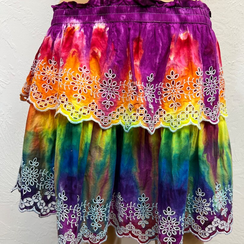Tie Dye Cotton Velour Skirt main image 0