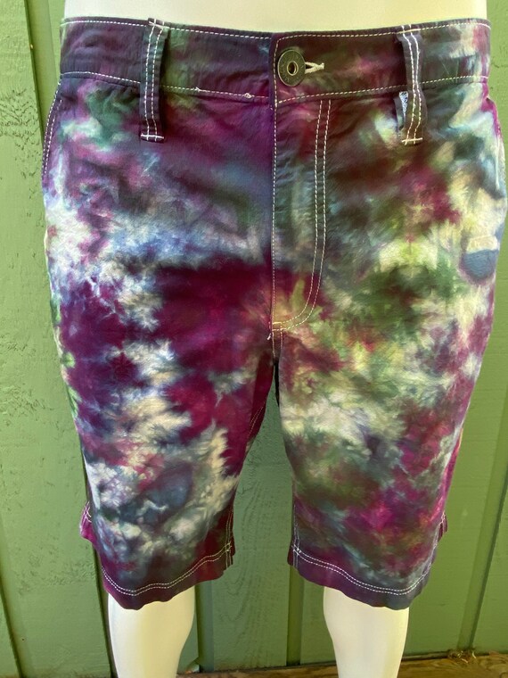 Tie Dye 36 Inch Waist Mens Shorts 4 