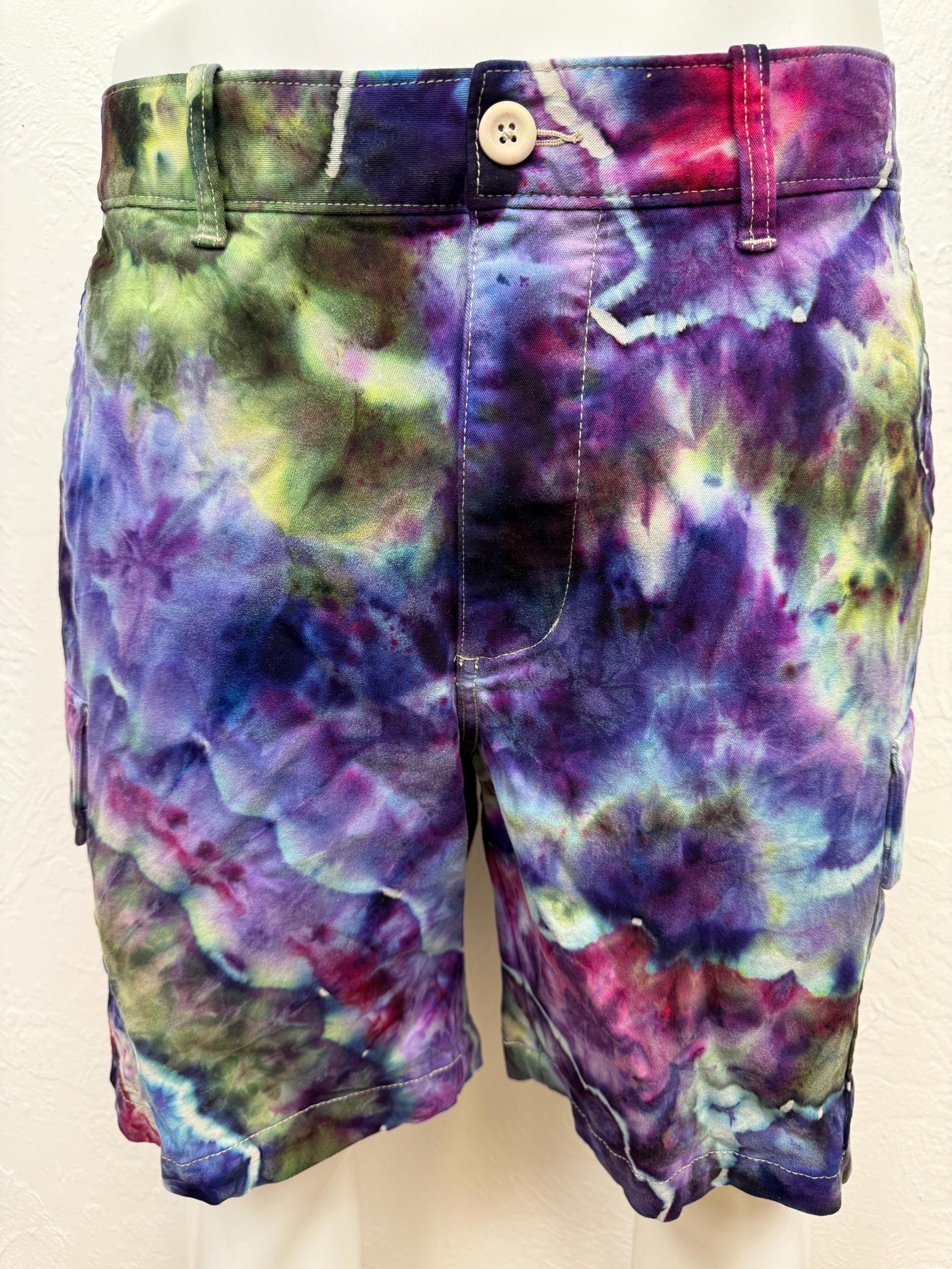 【massnoun】21ss★ TYE-DYED CARGO POCKET SHORT PANTS Tie Dye Cargo Shorts - Etsy