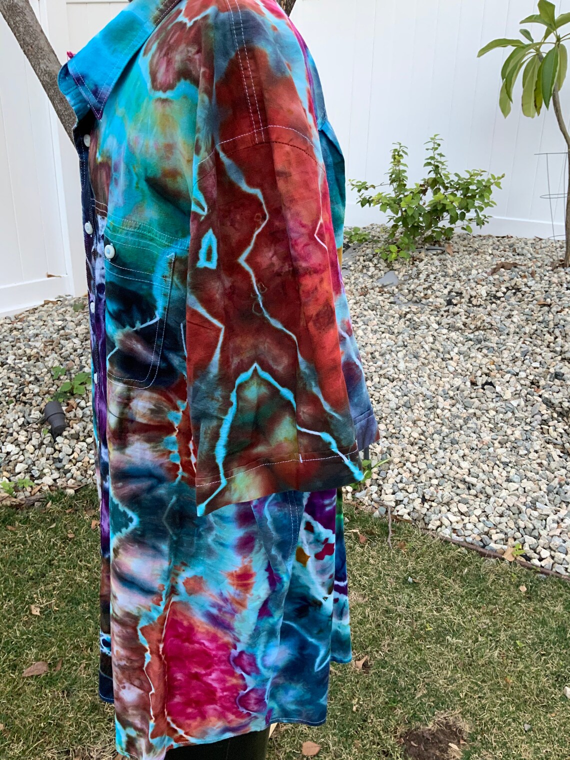 tie dye button up