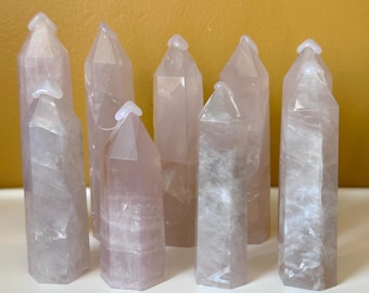 A Quality Blue Rose Quartz Towers