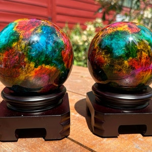 Taiwan Seven Color Jade Sphere