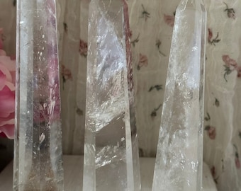 Rainbow Clear Quartz Point Towers