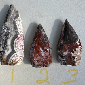 Red Mexican Agate  Tear Drops Crystal