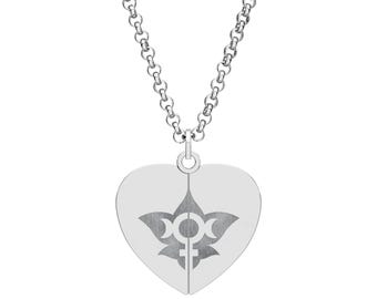 Hidden Message Heart Necklace, Engravable Heart Pendant