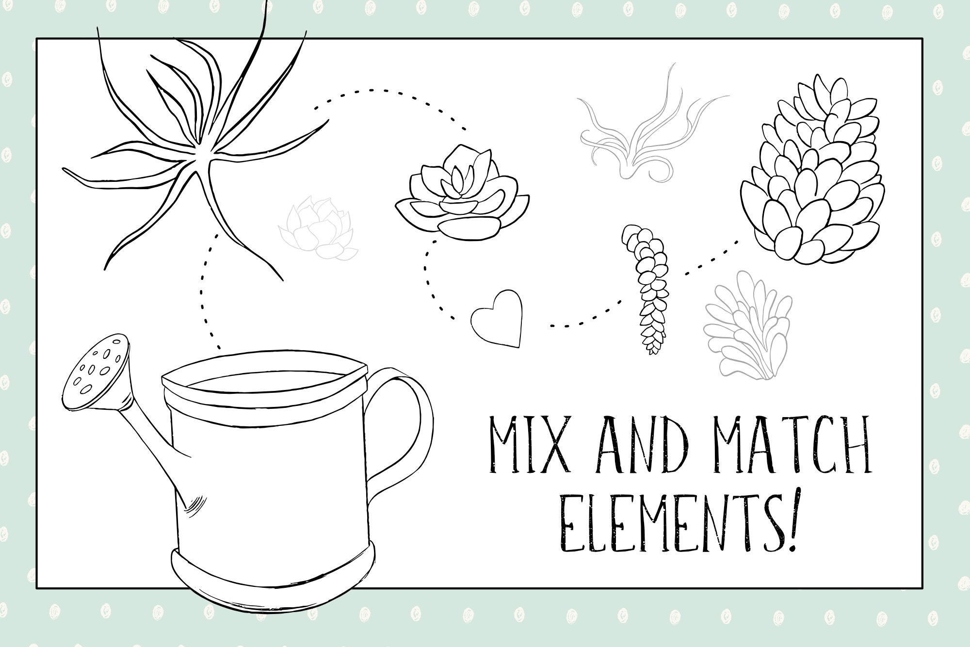 Download Coloring Book Creator SUCCULENTS KDP interiors low | Etsy