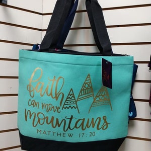 Faith Can Move Mountains NGIL Canvas Tote Bag