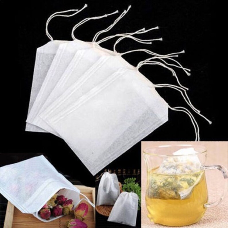 20 Disposable Fillable Teabags - Etsy