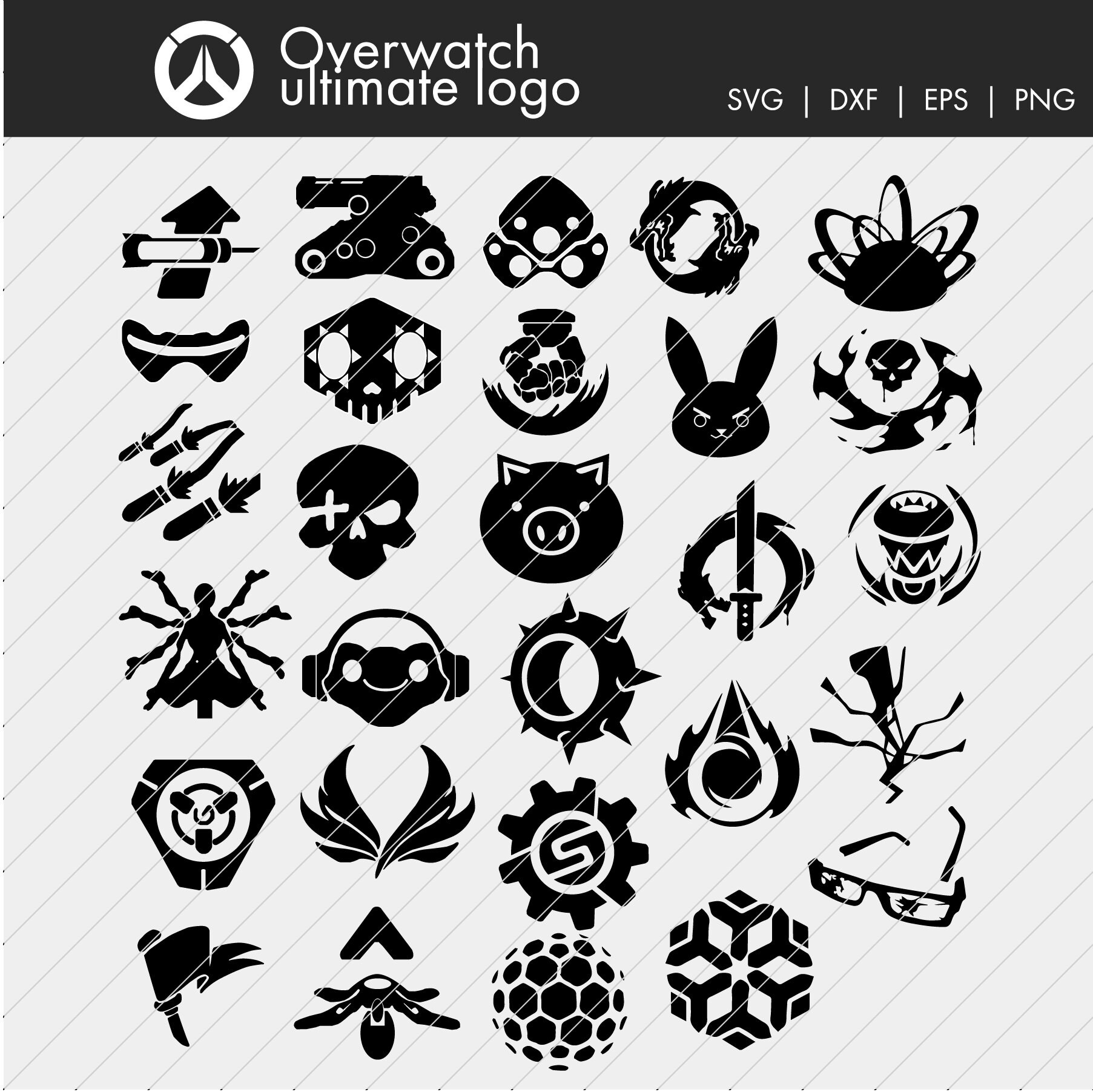 Download Overwatch ultimate Logo Cut File Silhouette Cricut Shirt ...