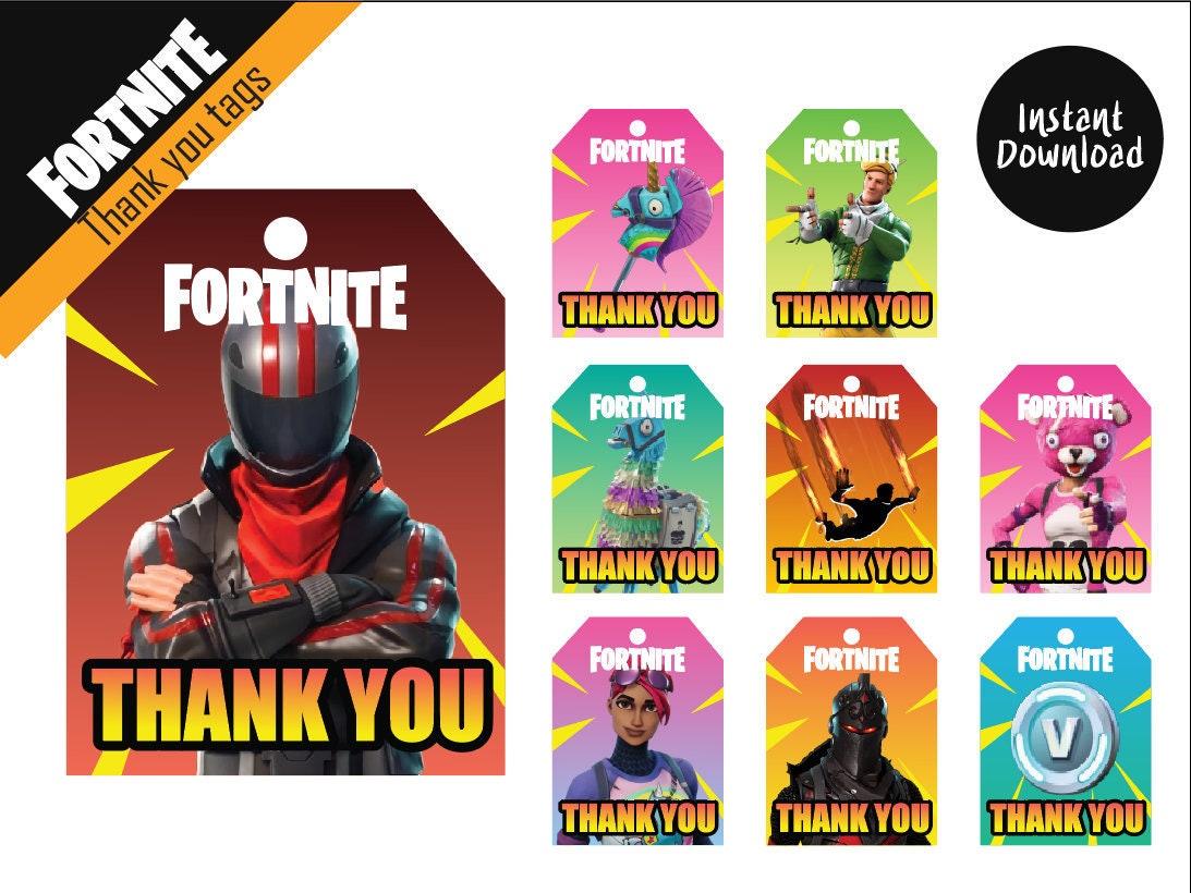 Fortnite Thank You Tags Digital File Fortnite Instant Etsy Fortnite Thank You Tags Digital File Fortnite Instant Etsy