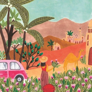 Morocco print, A4 size 21 x 29.7 cm