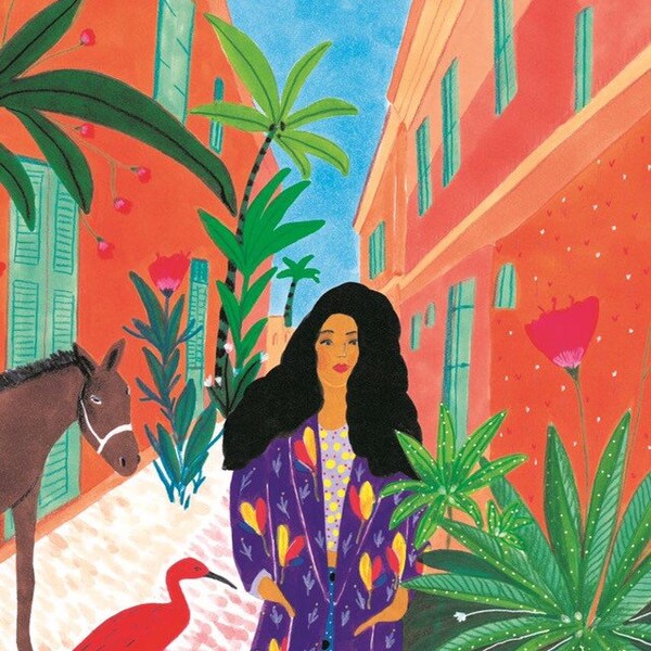 Una stampa stradale in Ghana, formato A4 21 x 29,7 cm
