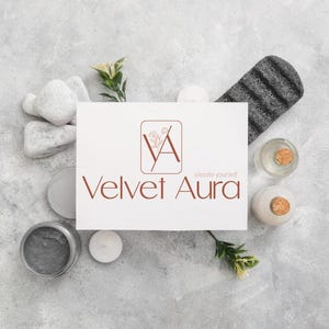 Progetto Velvet Logo Estetica / Logo Salone  di Bellezza  / Logo Centro Estetico / Logo SPA / Logo Personalizzato / Logo Editabile