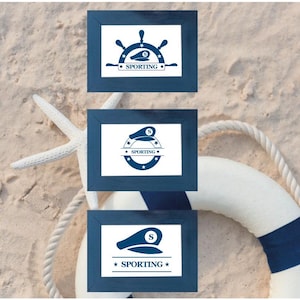 Progetto Sporting / Logo Nautica / Logo Barca Vela  / Logo Circolo Nautico / Logo Yacht Club / Logo Personalizzato / Logo Editabile