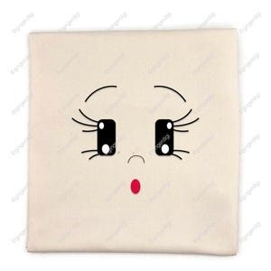Doll Face Emma / Printable Doll Face / Transfer Print / Digital File / 4 Sizes