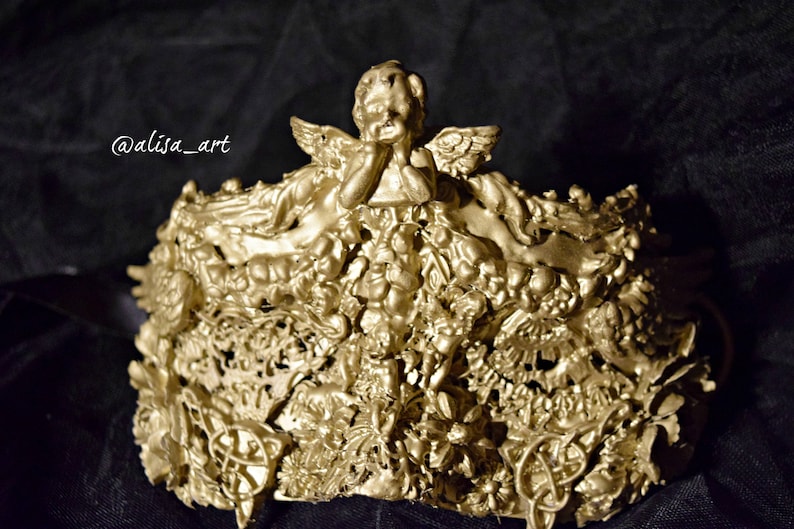 One Of A Kind Angel Mask Gold Illusion Wearable Art