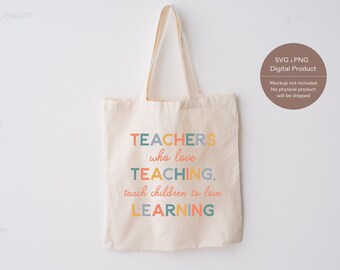 Download Teacher Tote Svg Etsy