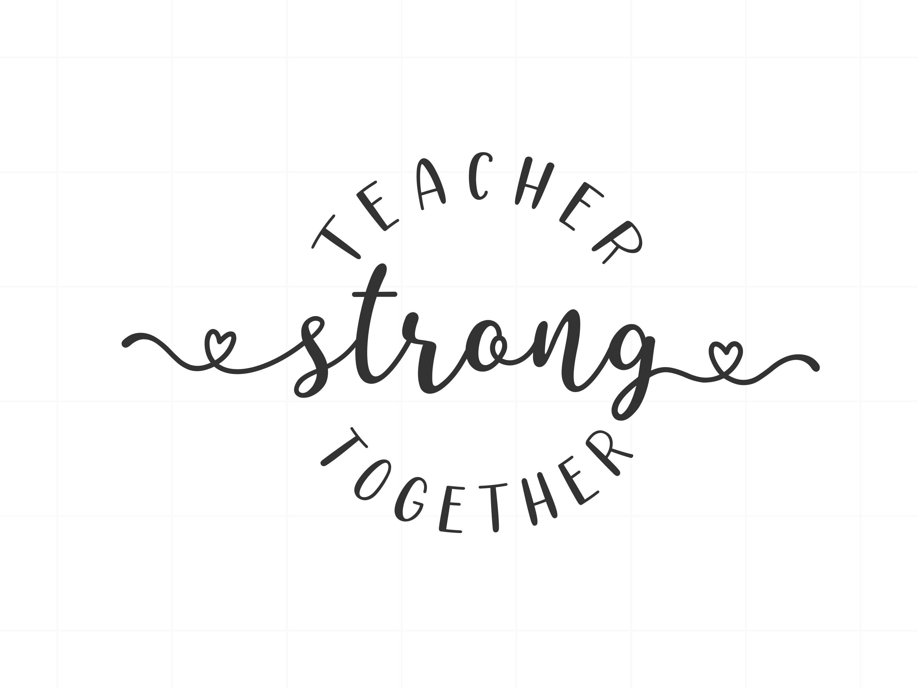 Download Teacher svg Teacher strong together svg Teacher tote bag ...