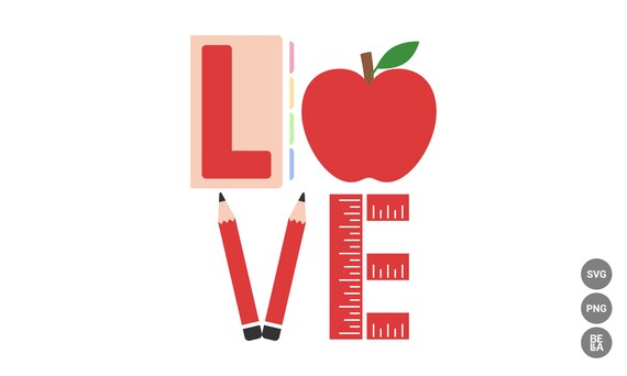 Papercraft Teacher Svg Teacher Love Svg Cut File For Cricut and ...