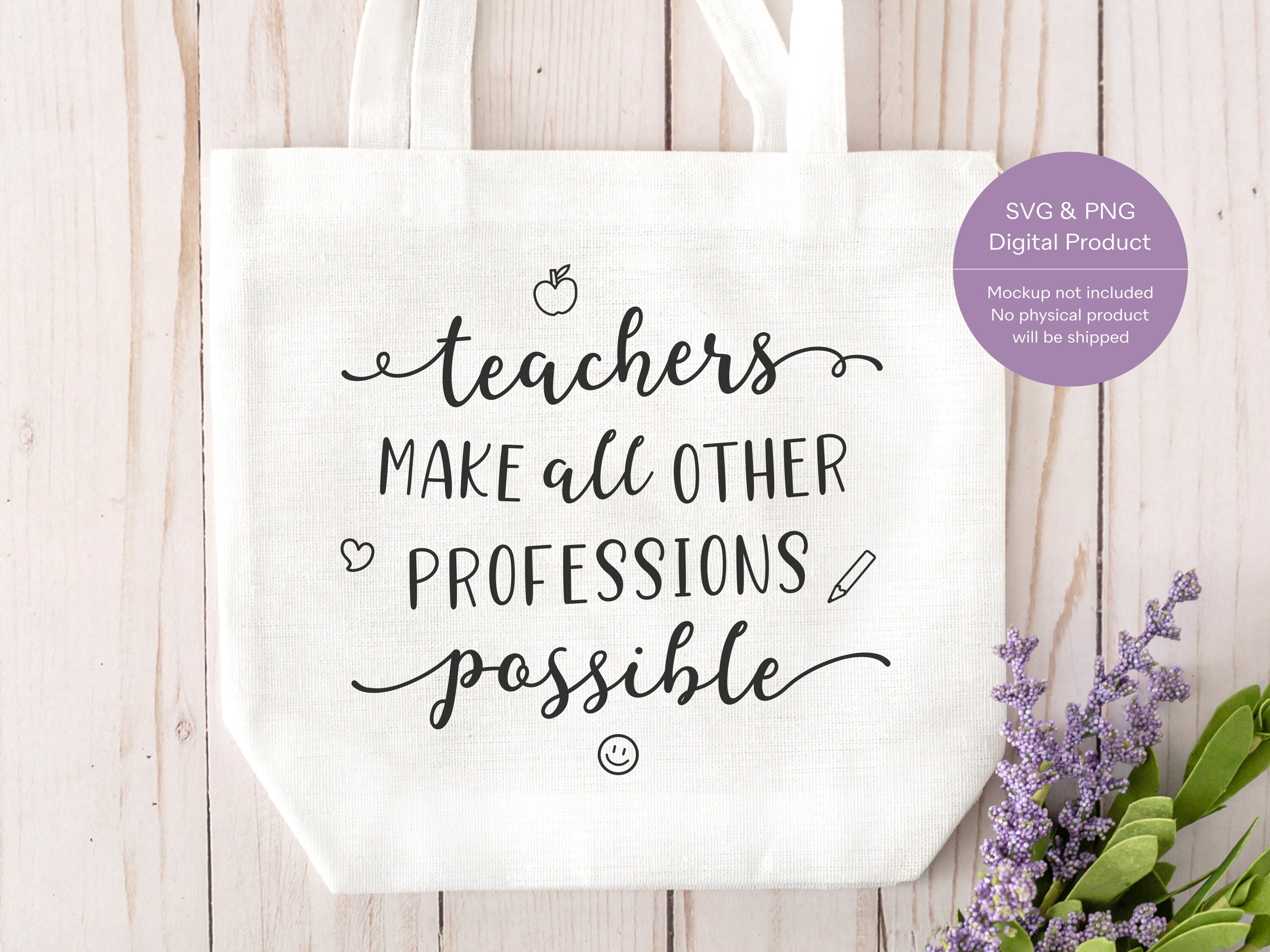 Download Teacher Tote Bag Svg Teacher Quote Svg Teachers Make All Other Etsy
