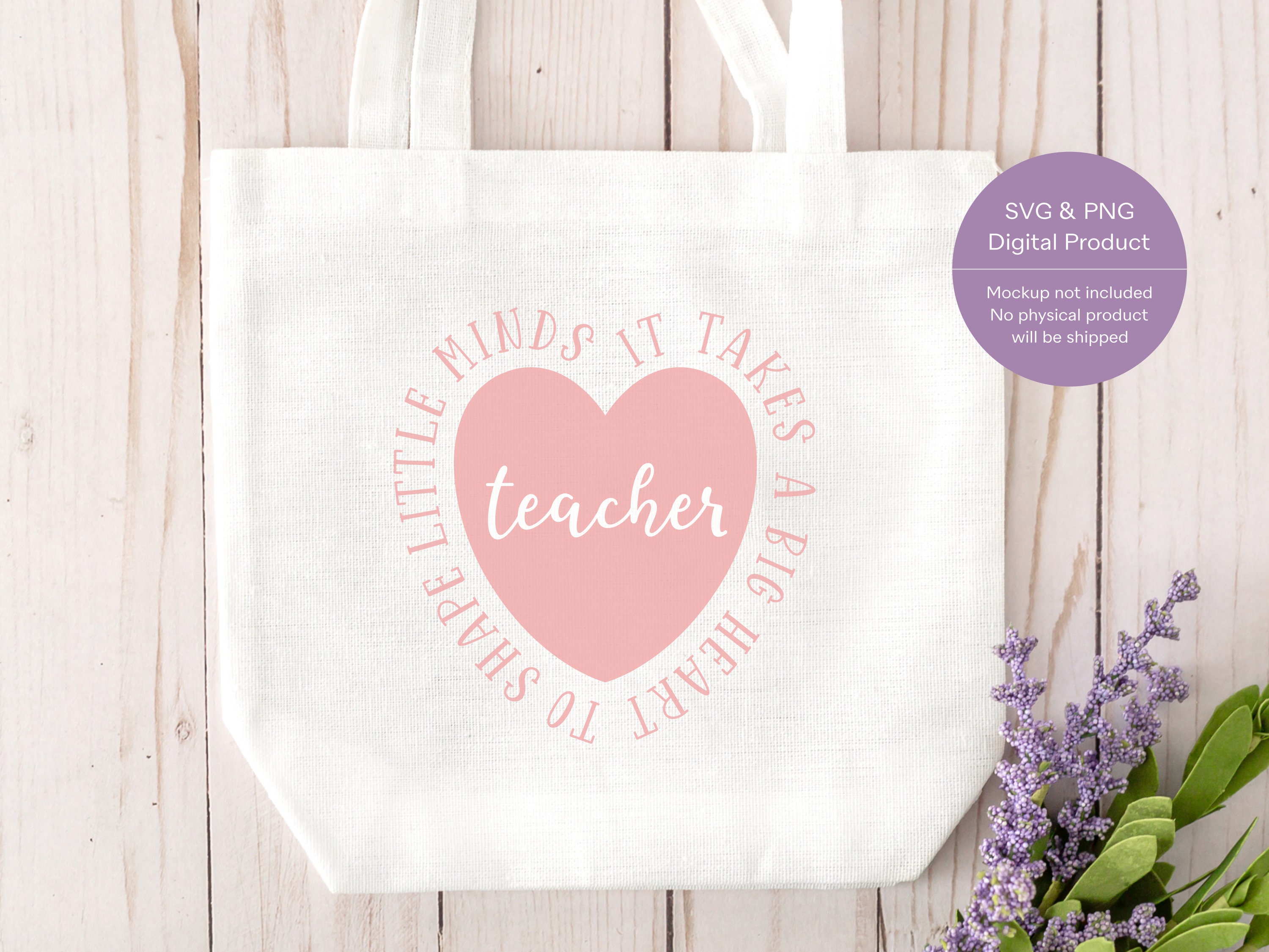 Download Teacher Svg Teacher Tote Bag Svg Teacher Heart Svg It Takes A Etsy