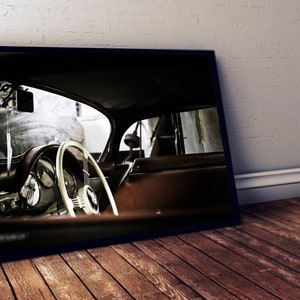 Porsche 356 Speedster Interior Shot, Lovely original features, vintage and classy print [Digital Download HQ file]