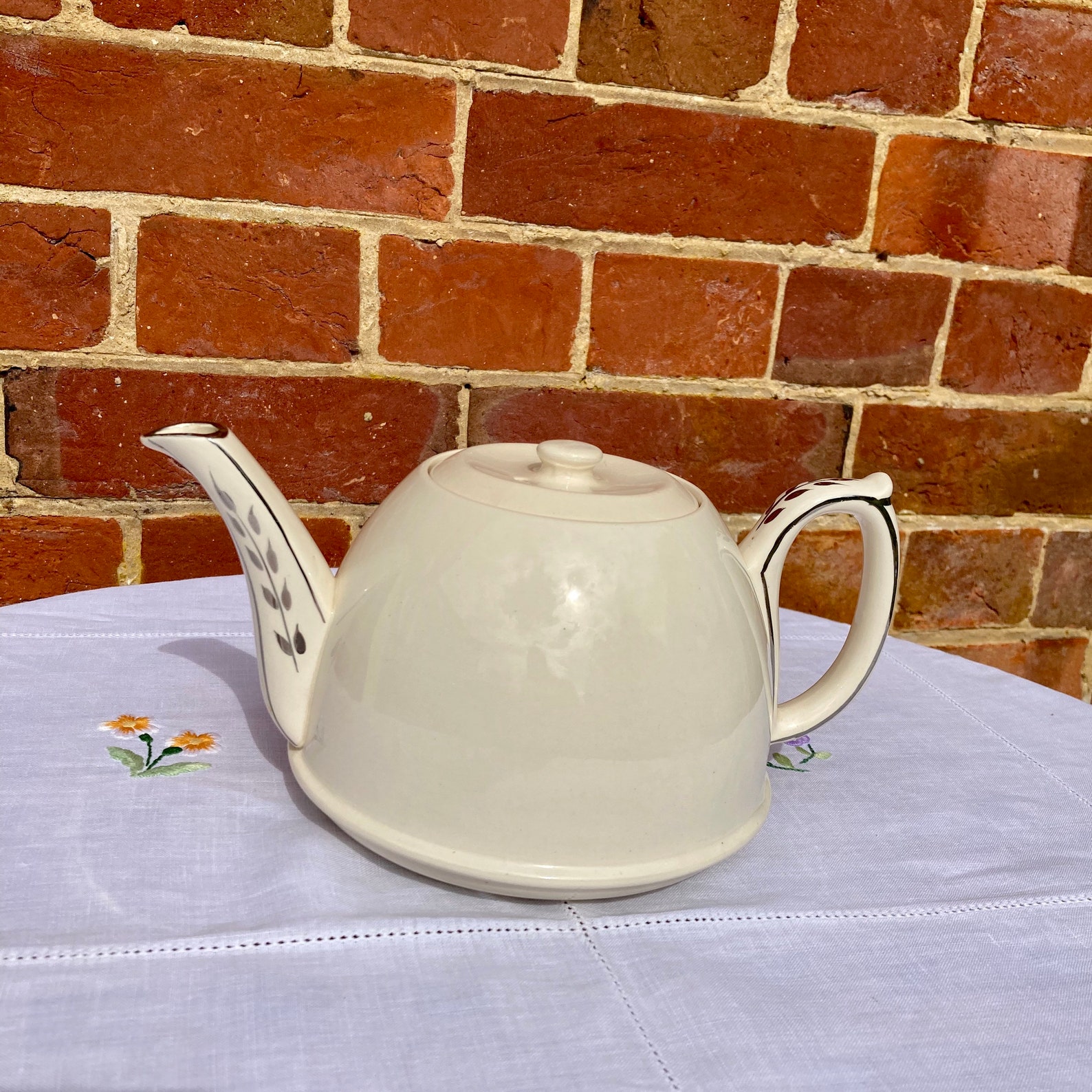 Sadler Heatmaster Style Art Deco Teapot Tea Pot Silver Chrome Etsy UK