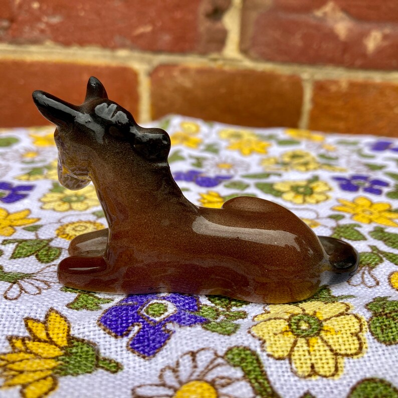Trentham Art Ware Devon Foal Pottery Brown Gloss Artware Young Etsy UK