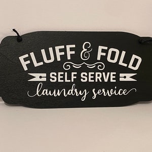 Fluff and fold self serve Wäscheservice schwarzes Bauernhaus | Etsy