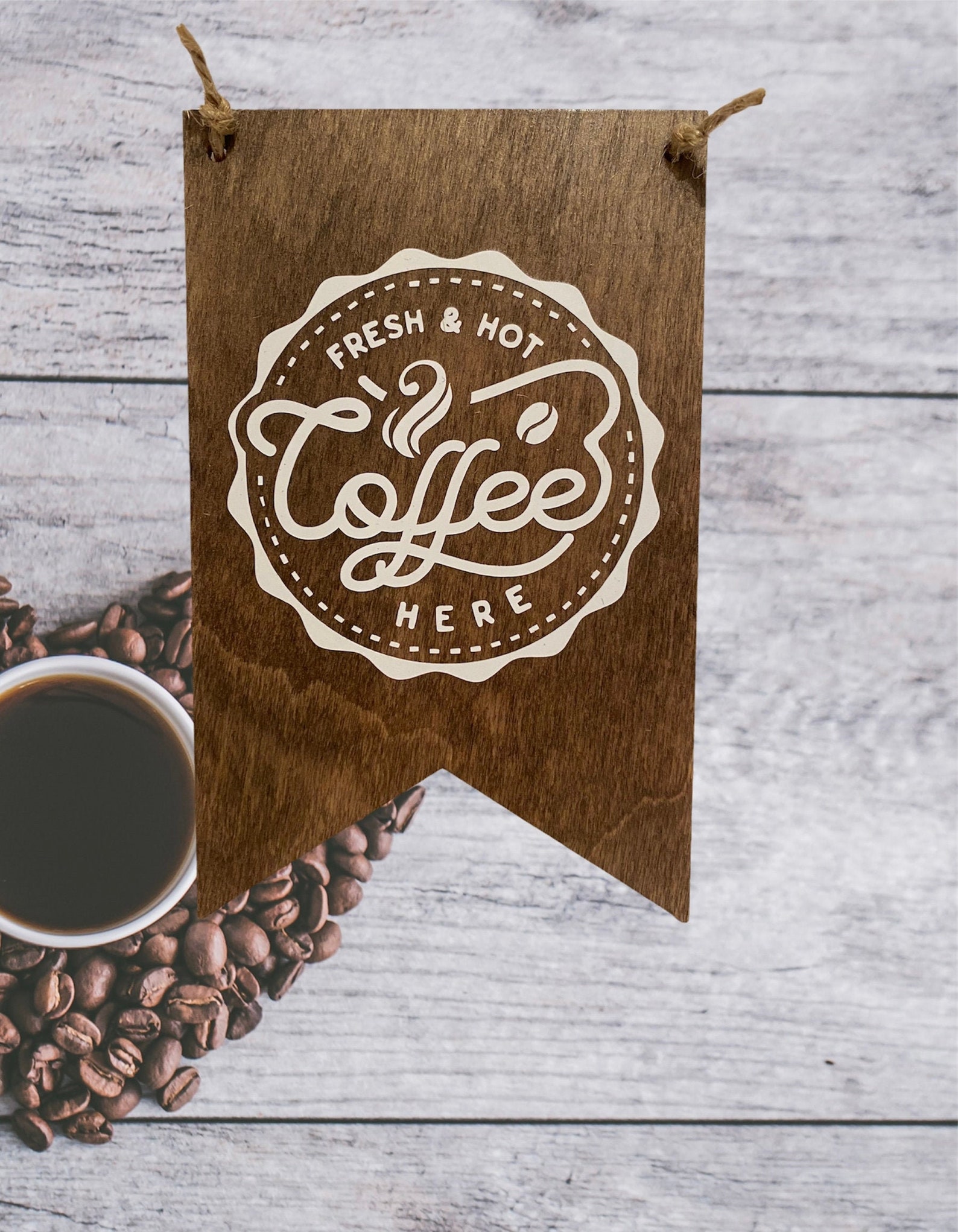 Fresh. & hot coffee served here farmhouse kitchen coffee bar Etsy