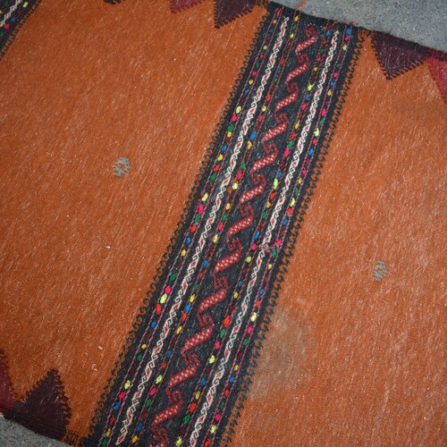 BEST PRICE... shops Size: 4'9 x 2'10 feet, Beautiful Handmade Vintage Afghan Nomadic Herati Kilim - Afghan Nomadic Sofreh Kilim/ Unique Kilim Rug
