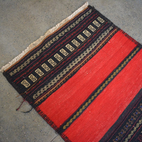 BEST PRICE... Size: 4'8 x 1'11 feet, Beautiful Handmade Vintage Afghan Nomadic Herati Kilim shops - Afghan Nomadic Sofreh Kilim/ Unique Kilim Rug