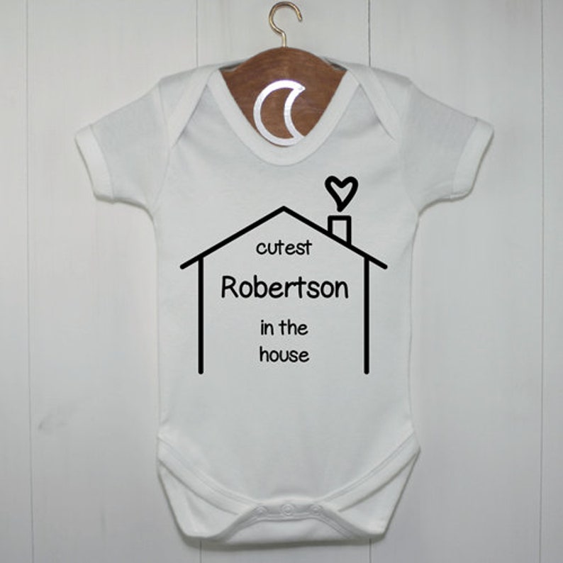 personalised baby bodysuit