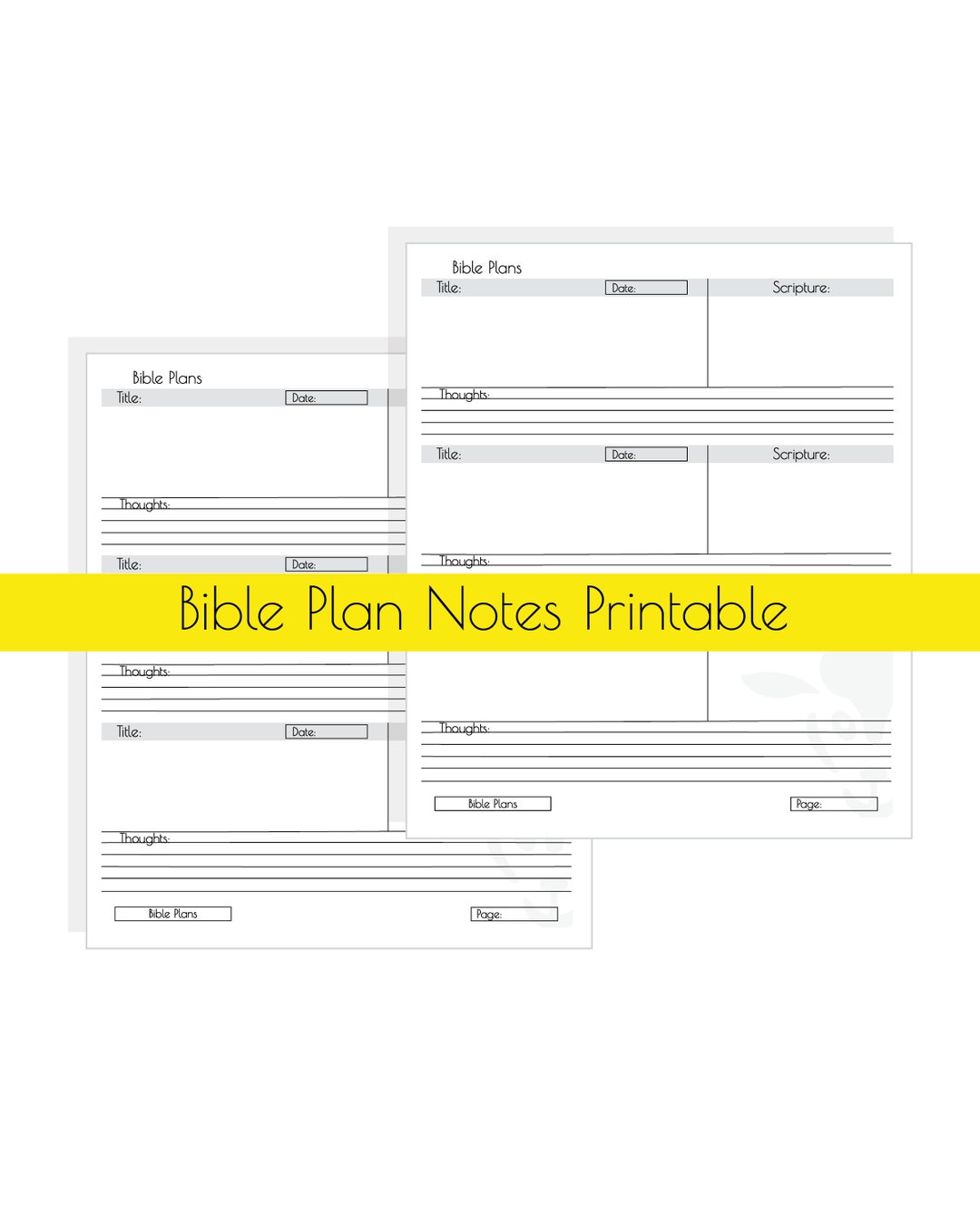 Bible Plan Printable - Etsy