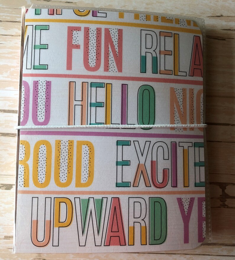 Mini Sticker Album 4 X 6 Binder Book Laminated Sticker Etsy